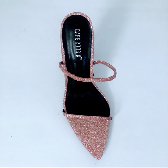 Cape Robbin Shoes - CAPE ROBBIN pink glitter heel 8.5